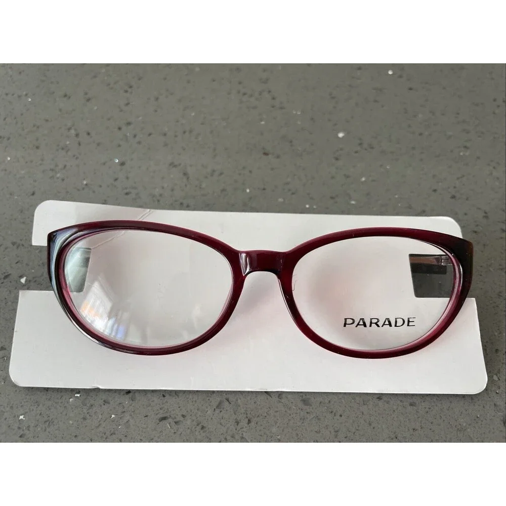 Parade Eyewear 1711 PLUM 52-16-135 Plum Full Rim Eyeglasses Frames Only PQ1711